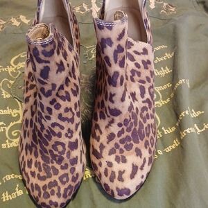 Lane Bryant Animal Print Ankle Booties